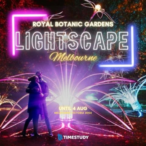 멜버른 로열 보타닉 가든에서 라이트스케이프의 마법을 경험하세요